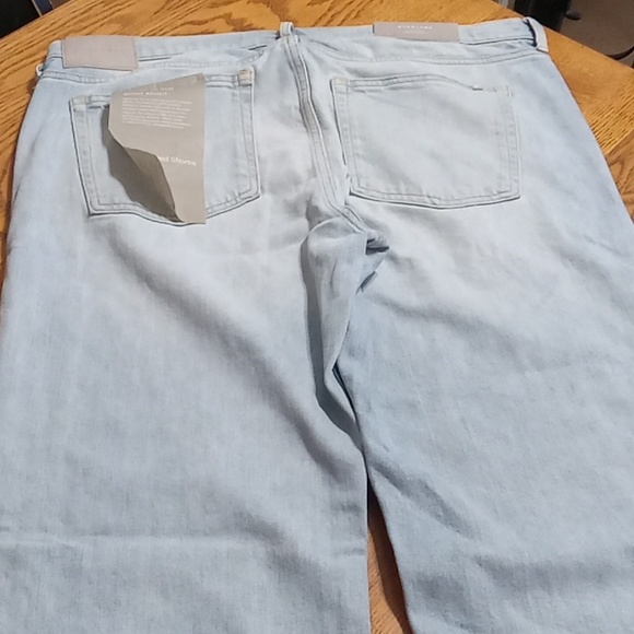 EVERLANE Womens Jeans Faded DENIM Pants 32 New BLUE Casual DEFECT ** - Picture 10 of 14